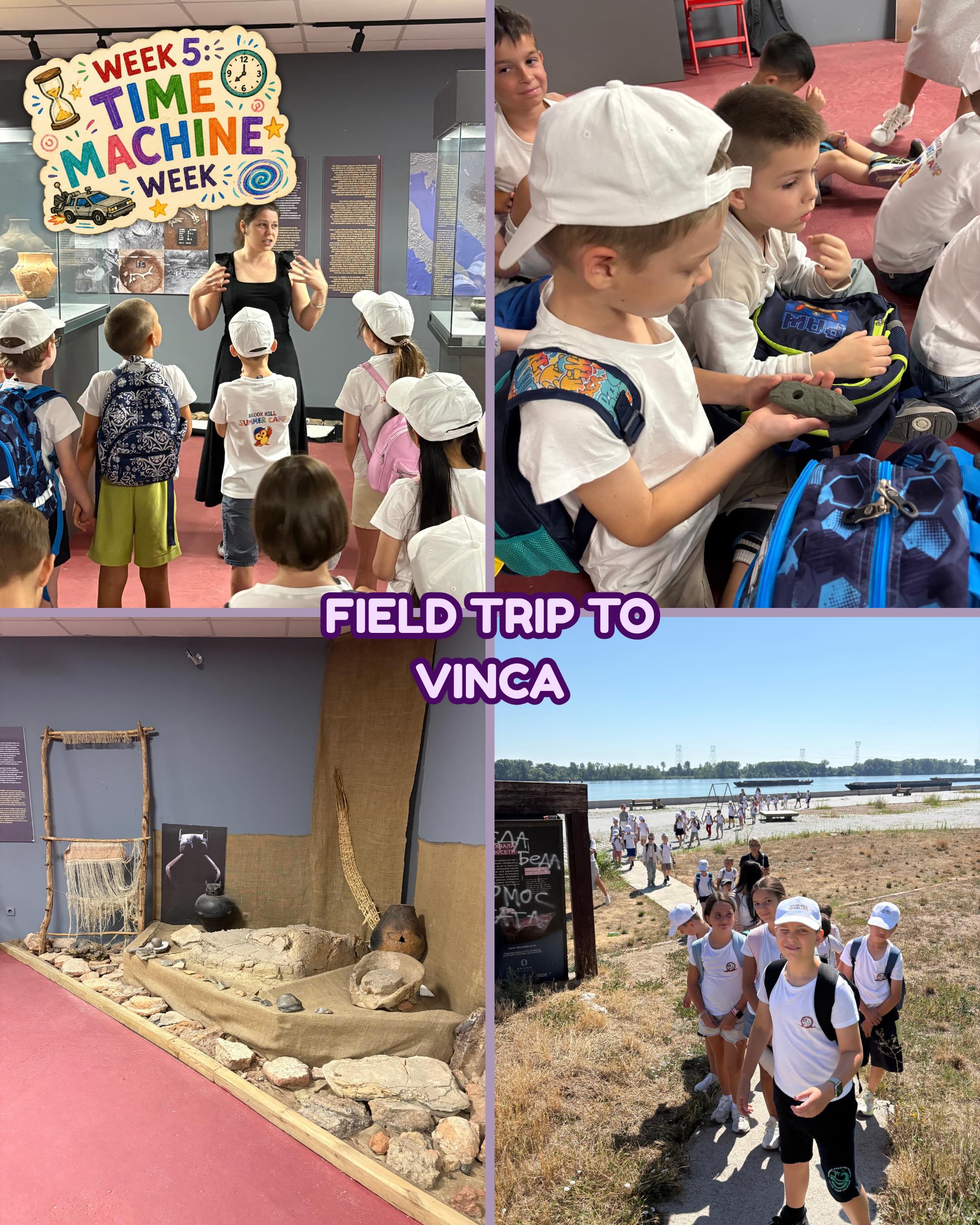 ⏳ Week 5 was a journey through time! ✨
Our Time Machine adventurers explored different moments from the past through hands-on activities, creative crafts and exciting discoveries. A visit to the Vinca Archaeological Site gave them the chance to learn about one of Europe's oldest settlements, while back at camp they enjoyed even more themed activities, movie time, outdoor games, swimming and plenty of fun with friends. 🏺🌿🏊♀️🎬
The adventure isn't over yet – there are still two exciting themed weeks to come! Join us this summer for Active Adventurers Week and Magic & Fantasy Week, with even more field trips, creative activities and unforgettable memories waiting to be made.
📍 Cara Iraklija 6, Belgrade
📞 066 352 352
🌐 summercamp@brookhill.rs
⏳ Peta nedelja bila je pravo putovanje kroz vreme! ✨
Naši mali istraživači otkrivali su različite periode prošlosti kroz kreativne radionice, zanimljive aktivnosti i nova saznanja. Tokom izleta na arheološko nalazište Vinča upoznali su jedno od najstarijih evropskih naselja, a po povratku u kamp nastavili su sa tematskim radionicama, filmskim trenucima, igrama na otvorenom, plivanjem i, naravno, mnogo smeha i druženja. 🏺🌿🏊♀️🎬
Avantura se nastavlja – očekuju nas još dve uzbudljive tematske nedelje! Pridružite nam se tokom Active Adventurers Week i Magic & Fantasy Week i provedite leto ispunjeno novim avanturama, izletima, kreativnim aktivnostima i uspomenama koje će trajati dugo nakon raspusta.
📍 Cara Iraklija 6, Beograd
📞 066 352 352
🌐 summercamp@brookhill.rs
#BrookHillSummerCamp #SummerCampBelgrade #LetnjiKampZaDecu #LetnjiKamp #SummerCamp